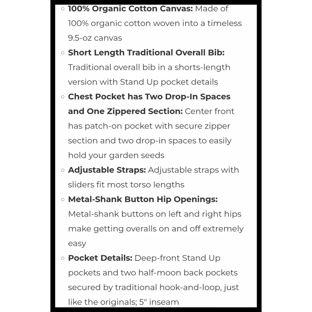 Patagonia Stand Up Bib Utility Shortalls Overalls Organic Cotton Green Gray XS - Picture 11 of 12